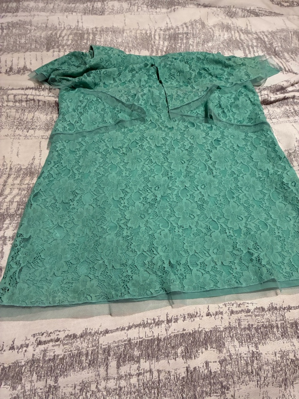 BCBGMaxAzria Teal Lace sleeveless dress size large